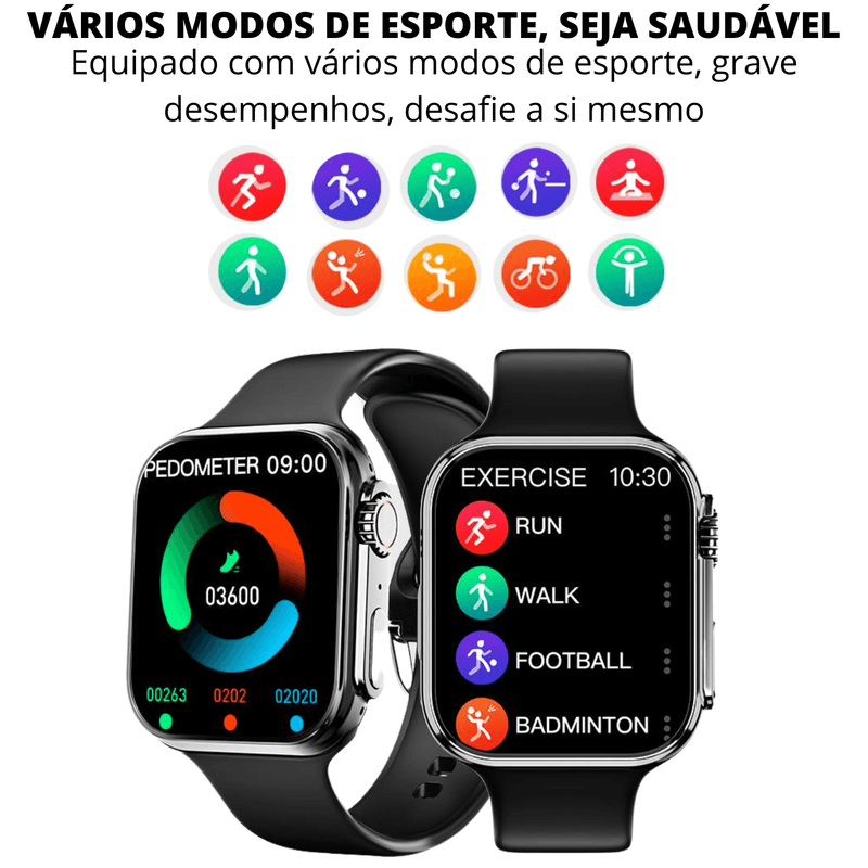 Smartwatch SE Ultra Series 8 | iPhone e Android [Lançamento 2024] + BRINDE