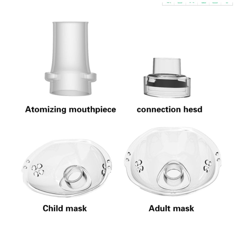 Nebulizador Inalador Portátil Para Uso Adulto e Infantil / Totalmente Silencioso / USB / Recarregável