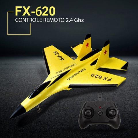 Avião de Controle Remoto Anti Impacto FX-820